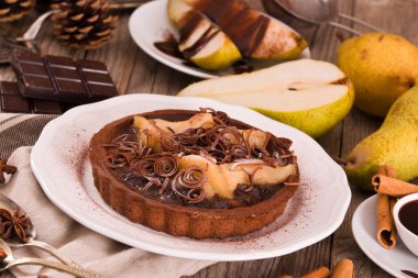 Armut ve çikolata tart.