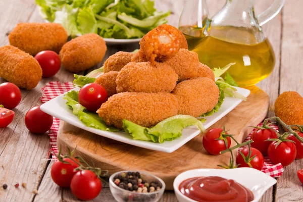 Suppli Bolas Arroz Frito Italiano — Foto de Stock