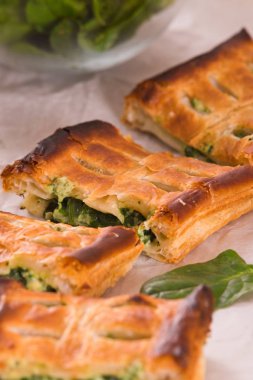 Ispanak ve ricotta Peynirli börek.