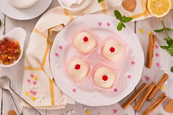 Torta Ricota Siciliana Cassata —  Fotos de Stock