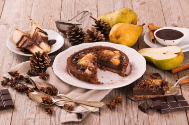 Armut ve çikolata tart.