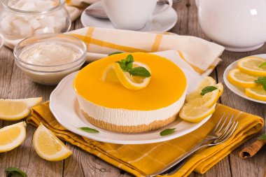Limon ve mascarpone cheesecake.