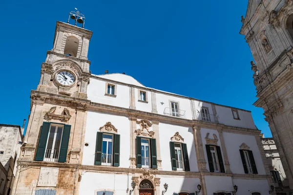 Torre Del Reloj Martina Franca Puglia Italia — Foto de Stock