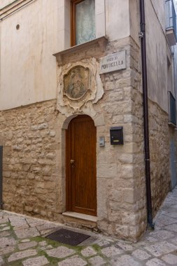 Tarihi saray. Rutigliano. Puglia. İtalya.