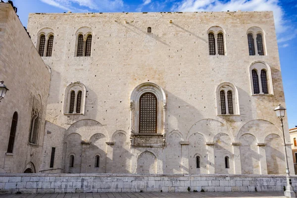 Nicola Daki Bazilika Katedrali Kilisesi Bari Puglia Talya — Stok fotoğraf