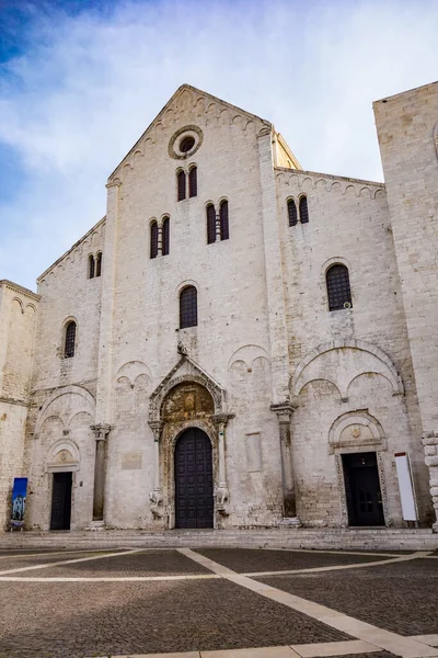 Bazilika Katedrális Templom Szent Miklós Bari Vagyok Puglia Vagyok Olaszország — Stock Fotó