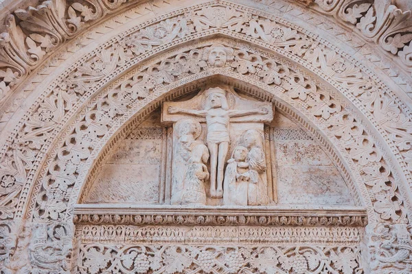 Basiliek Kathedraal Kerk Van Maria Assunta Een Gesprek Een Puglia — Stockfoto