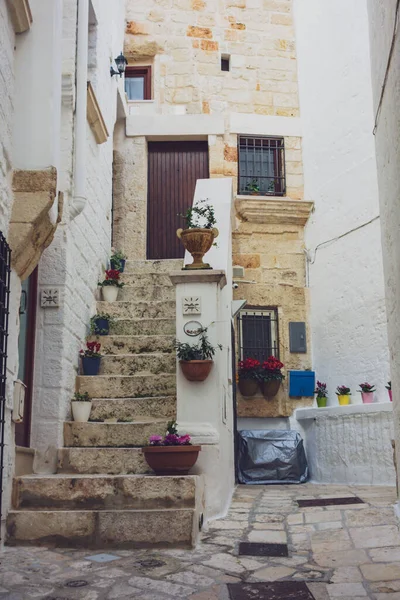 Polignano Sokağı Puglia Talya — Stok fotoğraf