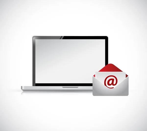 Email Marketing Illustrazione Isolato Uno Sfondo Bianco — Foto Stock