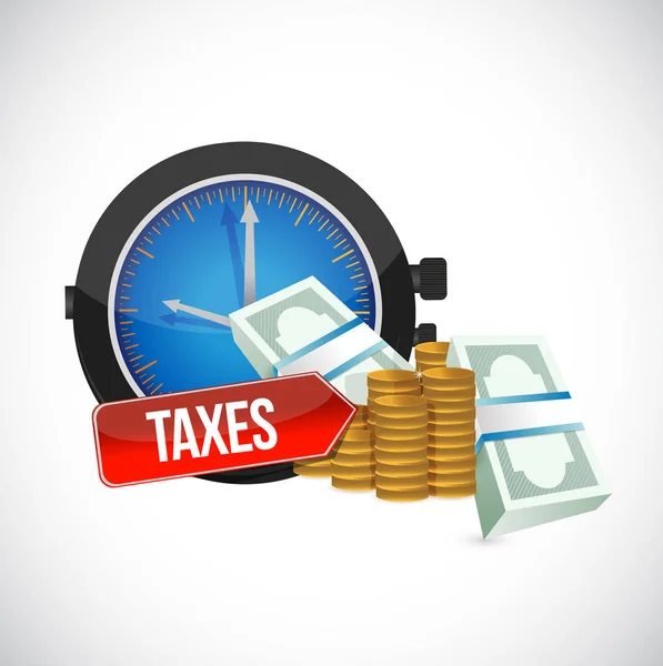 Conceito Impostos Ilustração Conceito Bussiness Sobre Fundo Branco — Fotografia de Stock