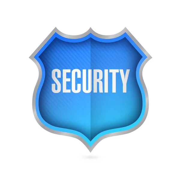 Security Shield Illustration Isolated White Background — Stock Photo, Image