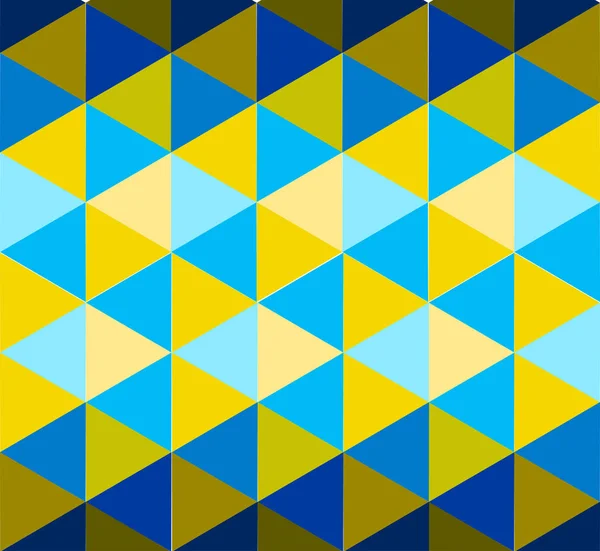 Triangolo Modello Blu Giallo Tonalità Colore Illustrazione Sfondo — Foto Stock