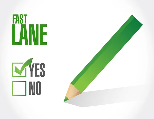 Fast Lane Survey Selection Concept Illustration Isolated White Background — Stock Photo, Image