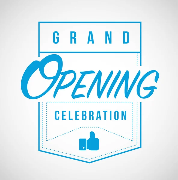 Grand Opening Celebration Line Quote Message Concept Isolated White Background — Stock Photo, Image