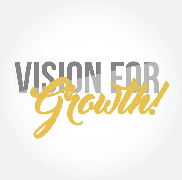 Vision Growth Stylish Typography Copy Message Isolated White Background — Stock Photo, Image