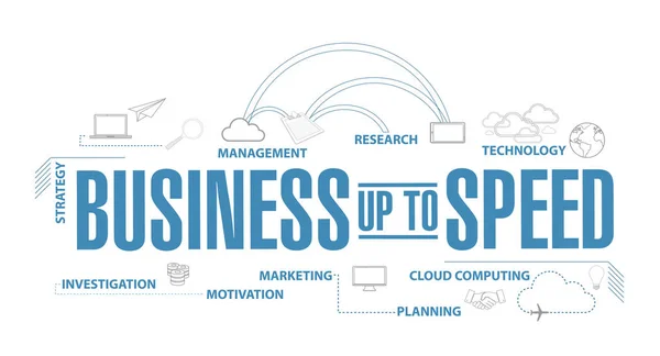 Business Speed Diagramm Plan Konzept Isoliert Über Einem Weißen Hintergrund — Stockfoto