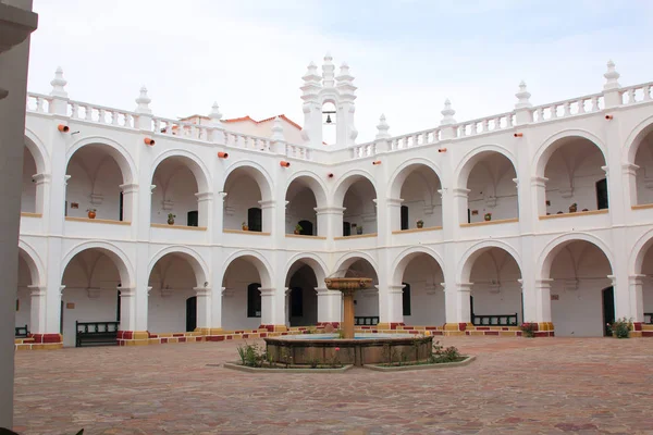 Καμπαναριό Και Kupola Του San Felipe Neri Μοναστήρι Σούκρε Βολιβία — Φωτογραφία Αρχείου
