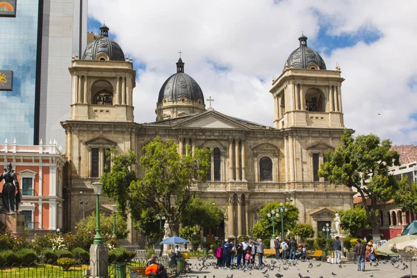 Paz Bolívia Dec 2018 Plaza Murillo Paz Bolívia Város Központjában — Stock Fotó