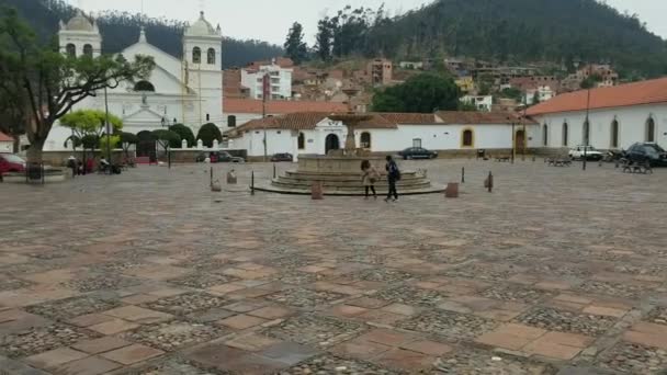 Sucre Bolivia Dic 2018 Paisaje Urbano Sucre Bolivia — Vídeo de stock