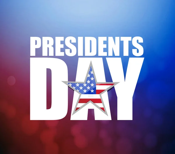 Presidents Day Sign Illustration Booked Background Patriotic Background — Stock Photo, Image