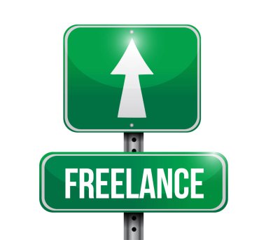 serbest sokak işareti illüstrasyon tasarımı 