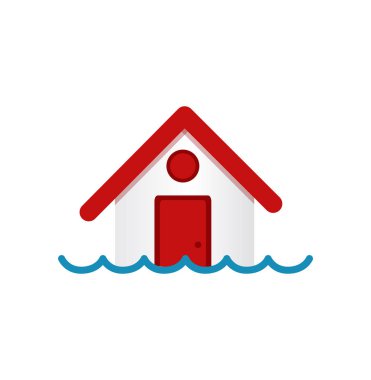 Ev modeli su altında batırıldı.