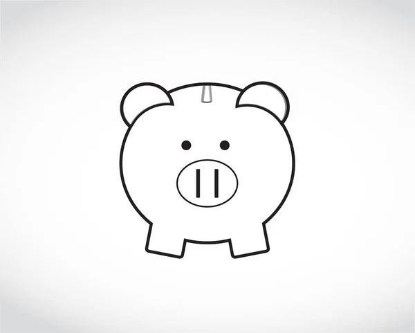 Disegno di Piggy Bank. Illustrazione — Foto Stock