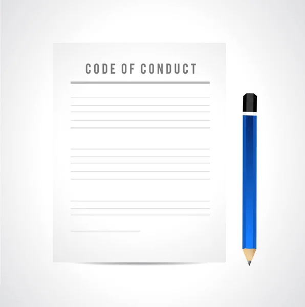 Código de conduta papel — Fotografia de Stock
