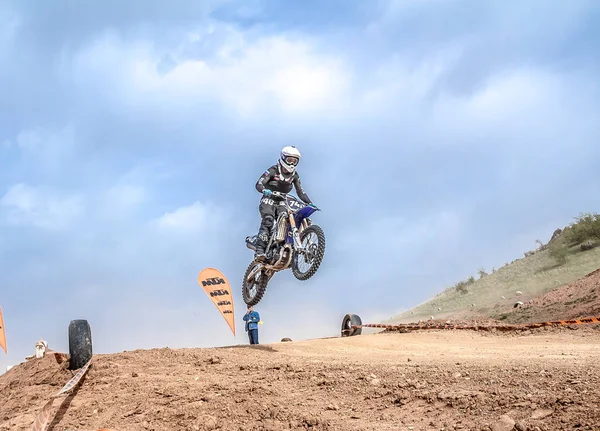 Shymkent Kazachstán Dubna 2018 Dne Volna Lidé Vydali Projížďku Sportovních — Stock fotografie