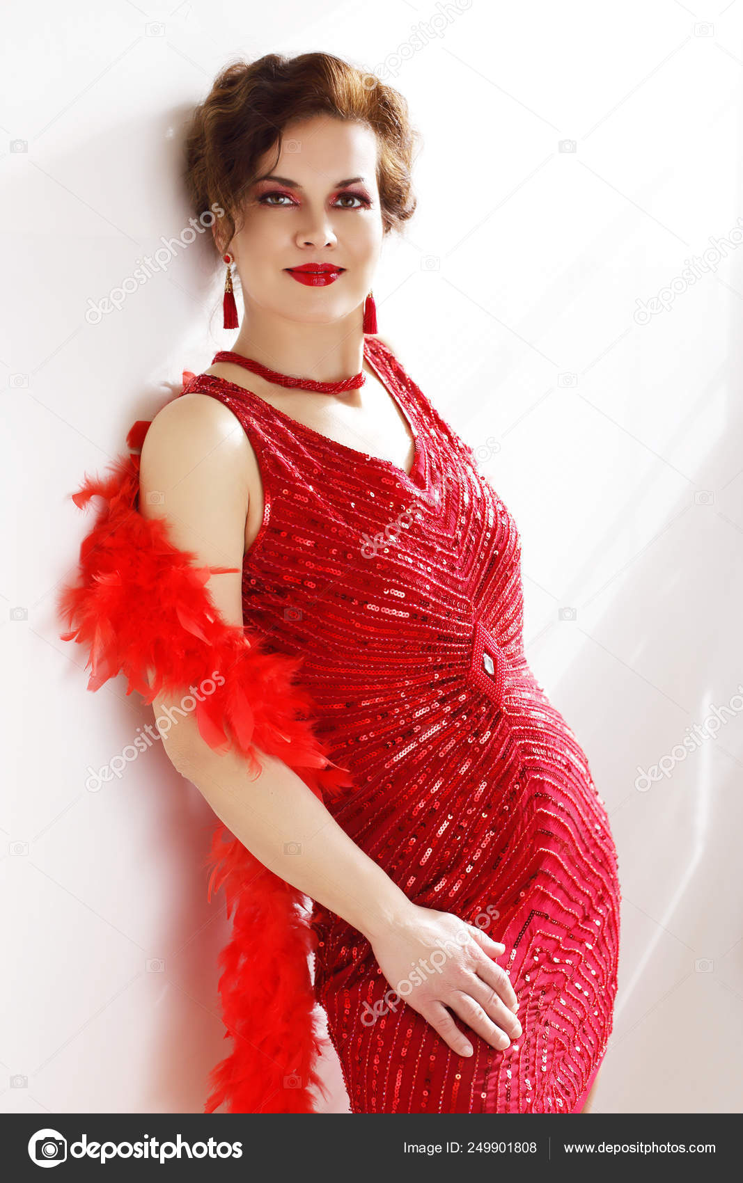 roaring 20s red dress