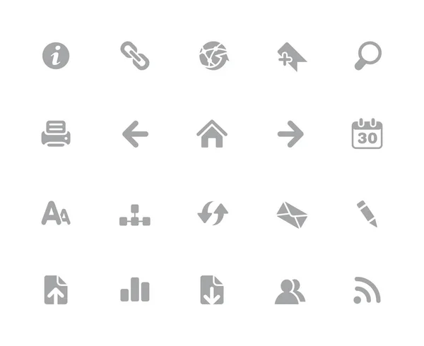 ウェブアイコン 32ピクセルアイコンホワイトシリーズ 32ピクセルグリッドで動作するように設計されたベクトルアイコン — ストックベクタ