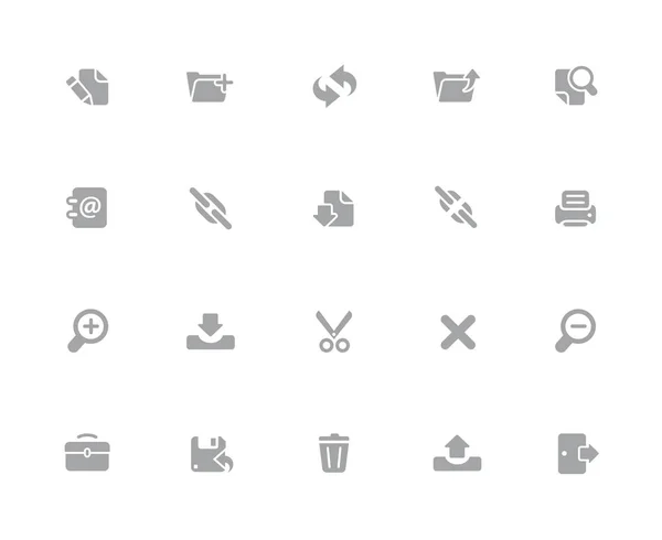 Webpictogrammen Pixels Pictogrammen Witte Serie Vector Iconen Ontworpen Werken Een — Stockvector