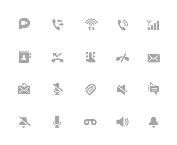 Web Mobile Icons Pixel Icons White Series Vektorsymbole Die Einem — Stockvektor