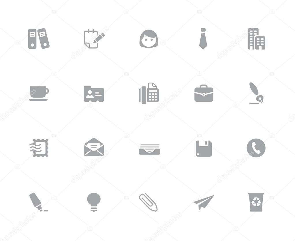 Office & Business Icons // 32 pixels Icons White Series - Vector icons designed to work in a 32 pixel grid.