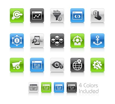 Yaz Tatilleri Simgeleri / / Vektör dosyası her bir simge için farklı katmanlarda 4 renk sürümünü içerir.