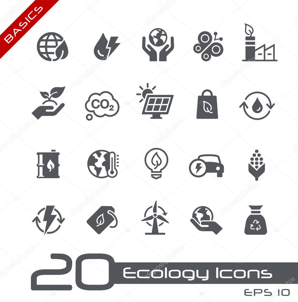 Ecology & Renewable Energy Icons // Basics