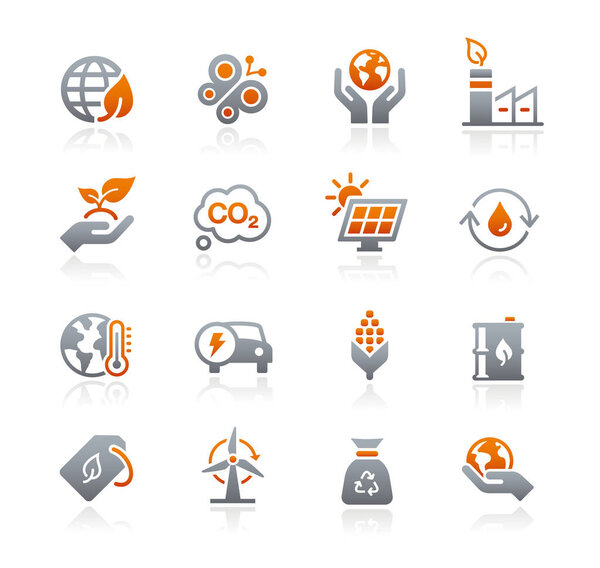 Иконы экологии и возобновляемых источников энергии / / Серия графитов