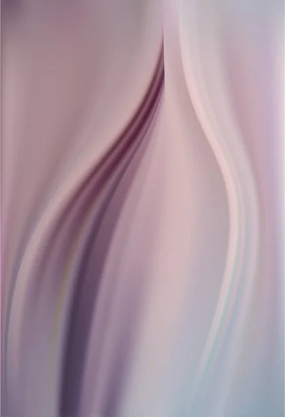 Abstrato Cetim Seda Fundo Com Ondas Elegantes Drapeando Lilás Rosa — Vetor de Stock