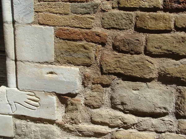 Details Van Architectuur Historische Gebouwen Van Italië Stenen Muren Stenen — Stockfoto