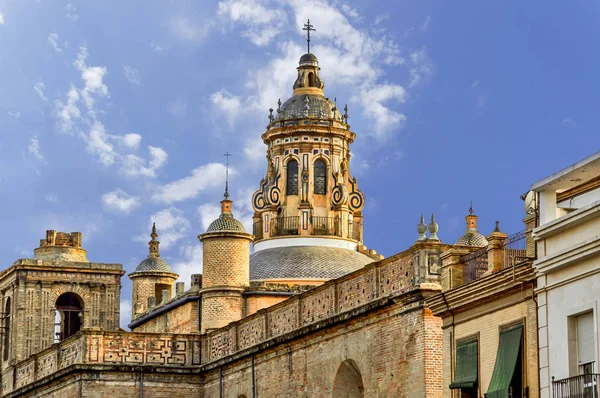 Edificios Históricos Monumentos Sevilla España Detalles Arquitectónicos Fachada Piedra Museos — Foto de Stock