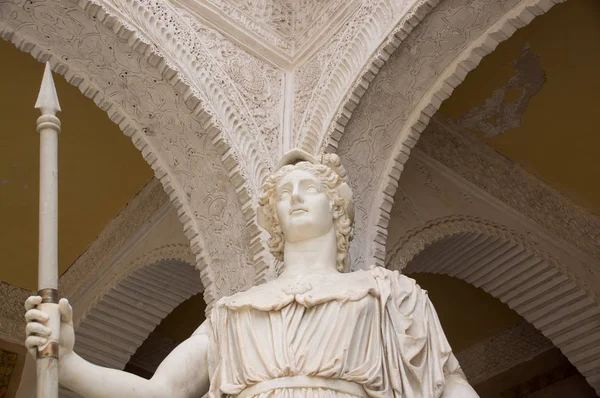 Sevilla Spanyolország Történelmi Épületei Műemlékei Építészeti Részletek Kőhomlokzat Múzeumok Európa — Stock Fotó