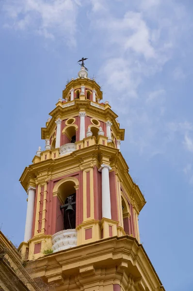 Historische Gebouwen Monumenten Van Sevilla Spanje Architectonische Details Stenen Gevel — Stockfoto