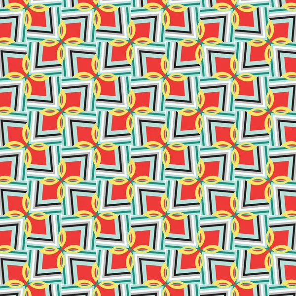 Modèle géométrique vintage dans le style rétro des années 80. Textile design rétro à la mode . — Image vectorielle