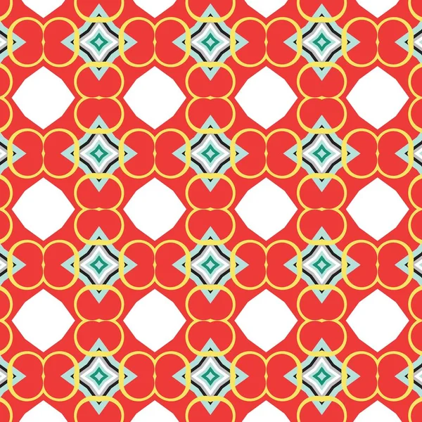 Vintage geometric pattern in retro 80s style. Textile fashionable retro design. — Stock Vector