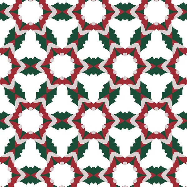 レトロな80年代スタイルのヴィンテージクリスマスパターン。テキスタイルファッショナブルなレトロなデザイン. — ストックベクタ