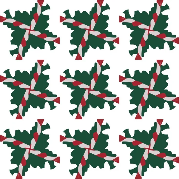 Modèle de Noël vintage dans le style rétro des années 80. Textile design rétro à la mode . — Image vectorielle