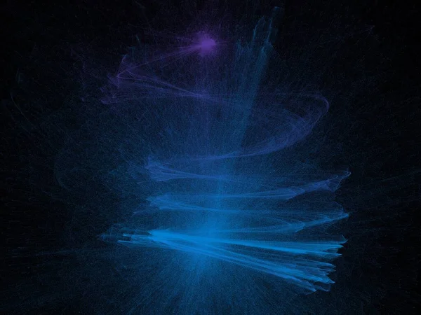 Büyülü Kozmik Gizem Soyut Arka Planı Renkli Duman Suda Mürekkep — Stok fotoğraf