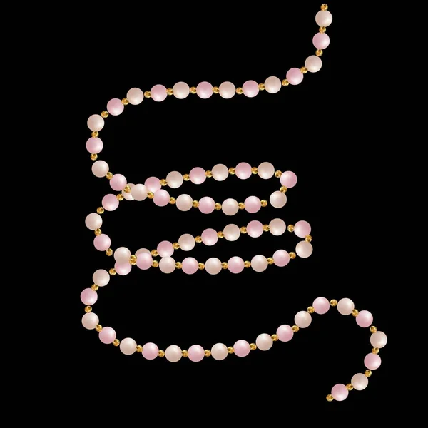 Bijoux Pour Femmes Avec Perles Baroques Est Symbole Beauté Art — Image vectorielle