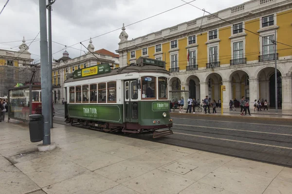 Lisboa Portugal Junio 2018 Tranvía Vintage Típico Lisboa Portugal — Foto de Stock