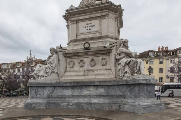 Markýza Pombalského Náměstí Městě Lisabon Portugalsku Pomníkem Sebastiao Jose Carvalho — Stock fotografie